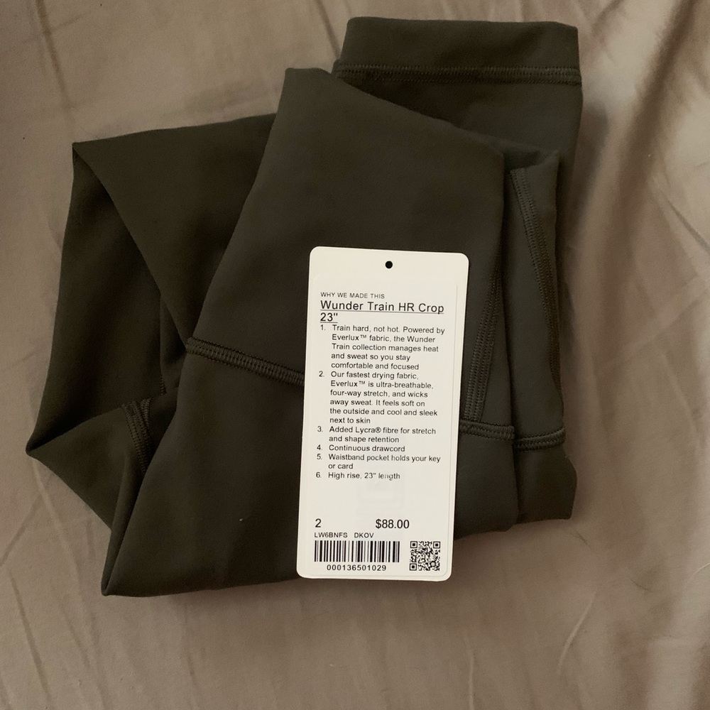 Lululemon wunder train HR crop 23”